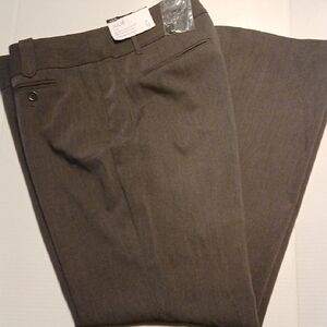 Woman's Loft Grey Trouser Dress Pants Size 12 NWT